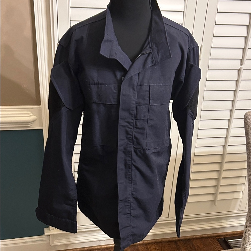 Navy Blue Military Field Jacket